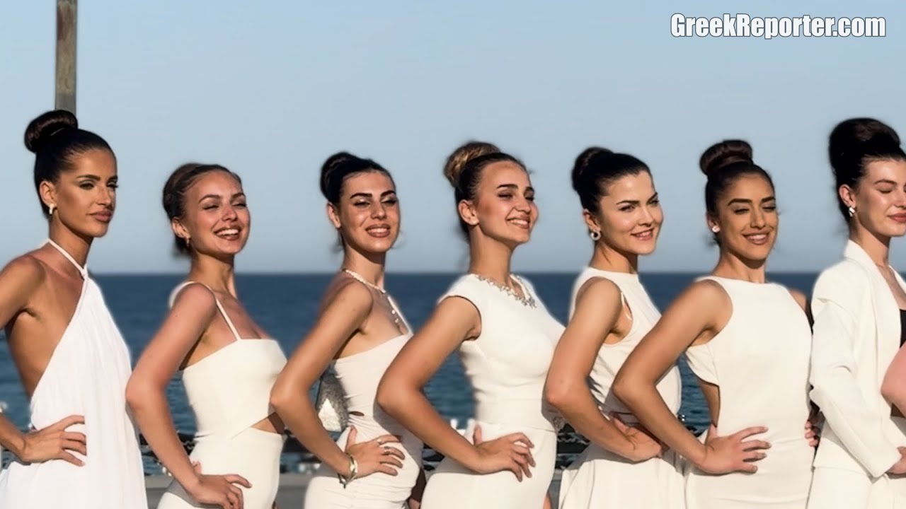 Miss Serbia Beauty Contest Finalists Dazzle Litohoro, Greece