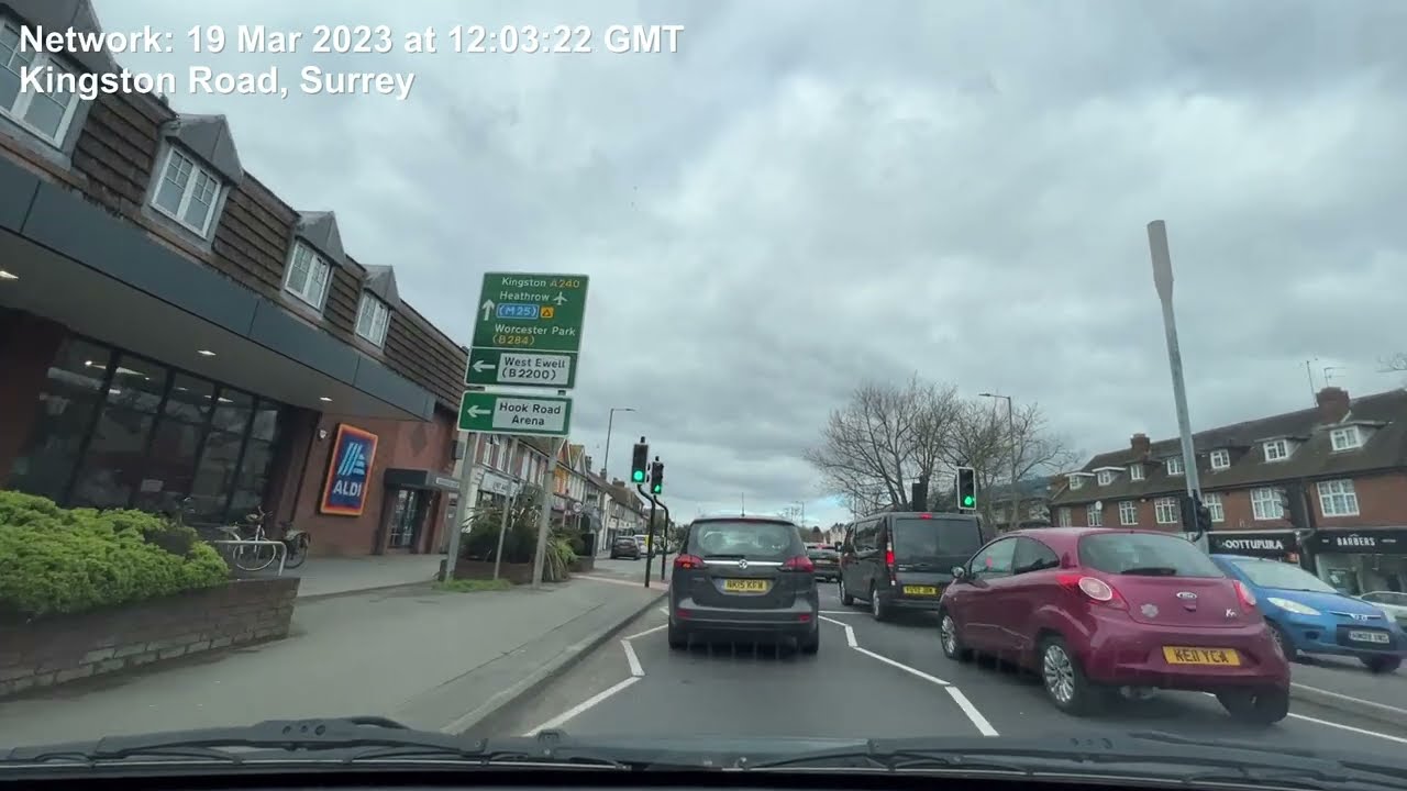 🇬🇧73mins Southbound Sunday Drive, Mother's Day, 19 March 2023 / Kingston Road / A3 / Surrey to Hants