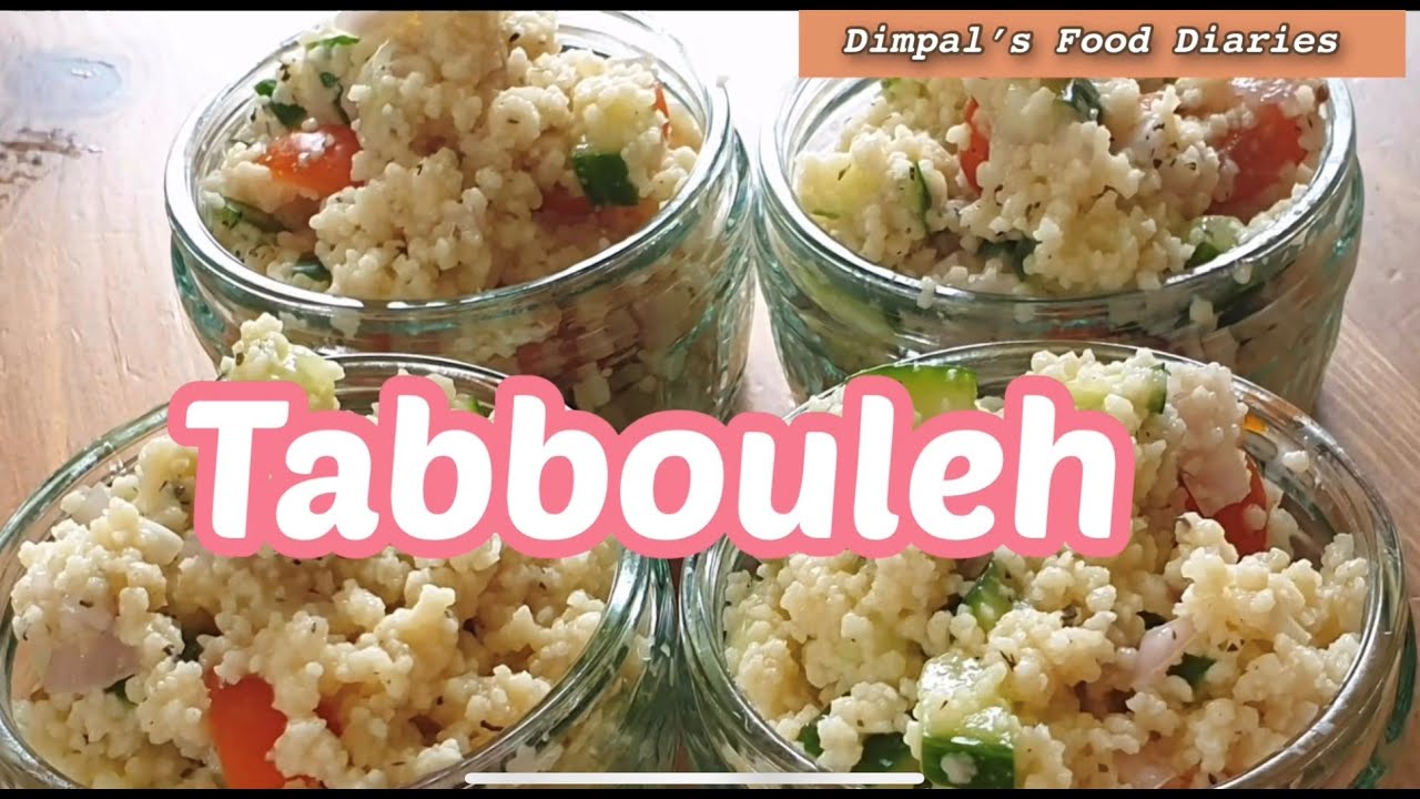 Tabbouleh Salad | Moroccan Couscous Salad | कूस्कूस सलाद | Healthy, Easy  and Tasty Salad (Vegan) |