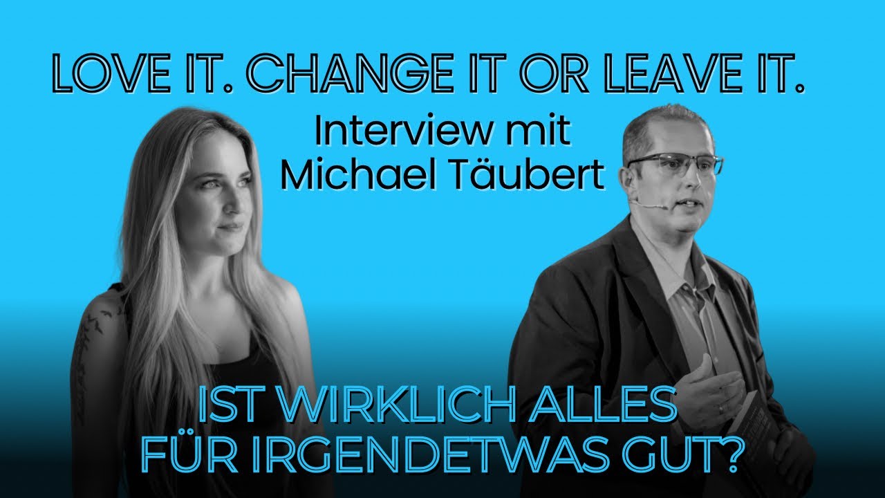 „Ist wirklich ALLES für irgendetwas gut?“ Interview mit Michael Täubert