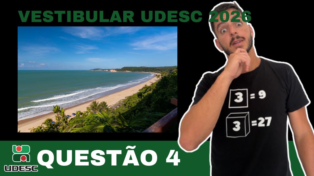 Vestibular UDESC 2026 - Questão 4 | Matemática |