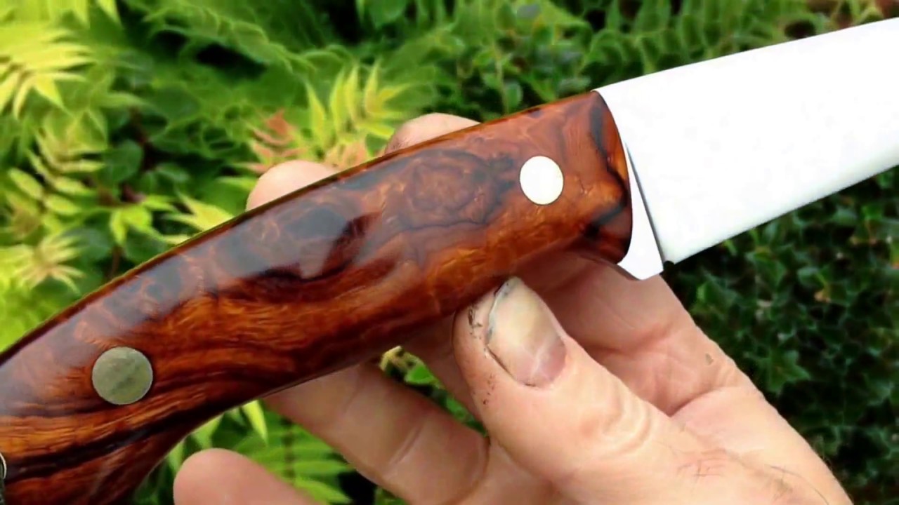 RWL-34 Bushcraft knife with Desert Ironwood scales.
