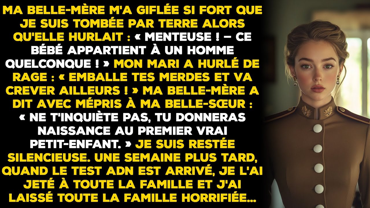 Ma belle-mère m'a giflée si fort que je suis tombée par terre alors qu'elle hurlait : « Menteuse !