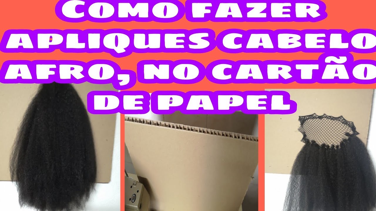 Como fazer apliques rabo cavalo com  papel de cartão (truques e dicas).