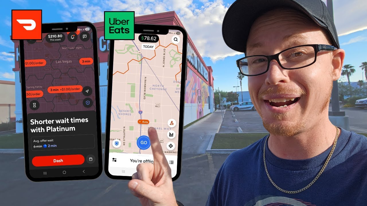 Зарабатывайте по 100 долларов в нескольких приложениях: Uber Eats и DoorDash.
