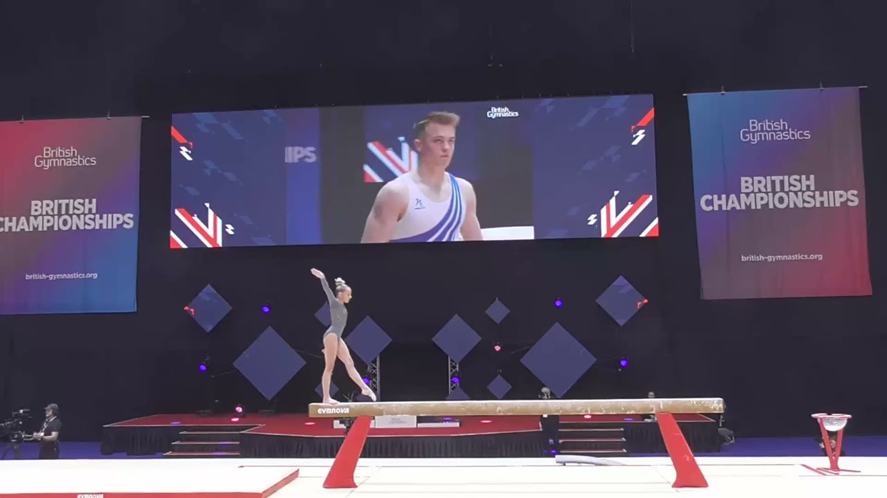 Frances Stone-Beam-SILVER-WAG Jnr App-2024 Gymnastics British Championships