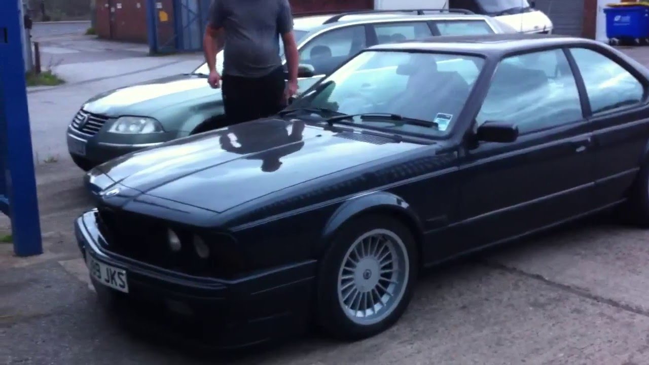 1987 BMW e24 635csi M30B34 manual black alpina front splitter and wheels