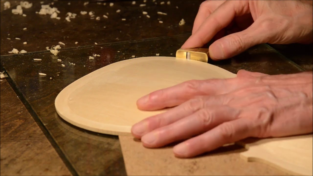Violin edgework : finalizing the edge outline  from start to finish