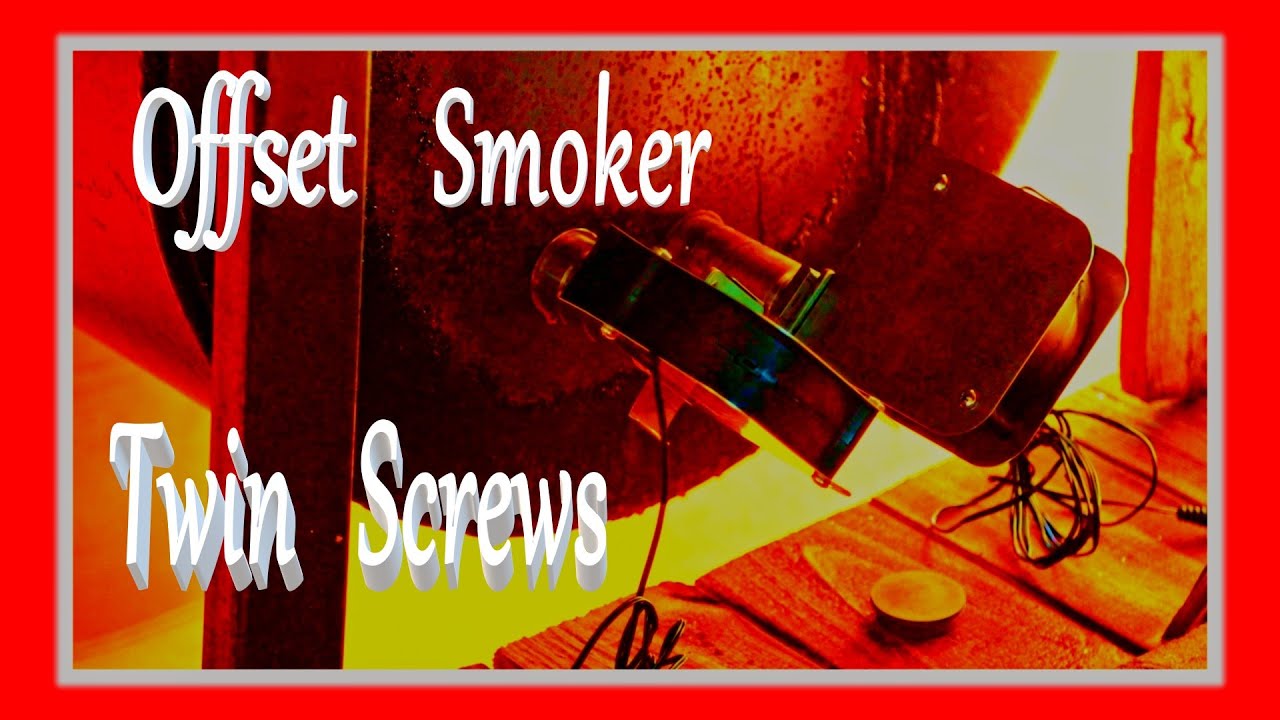 Offset Smoker  Setup With Two Fans