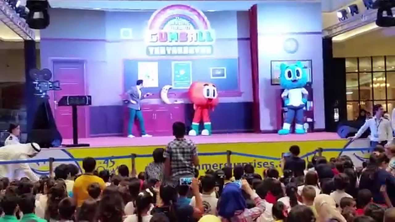 The Amazing world of gumball - festival dubai mall عالم غامبوا المدهش من دبي فاستيفال سيتي مول