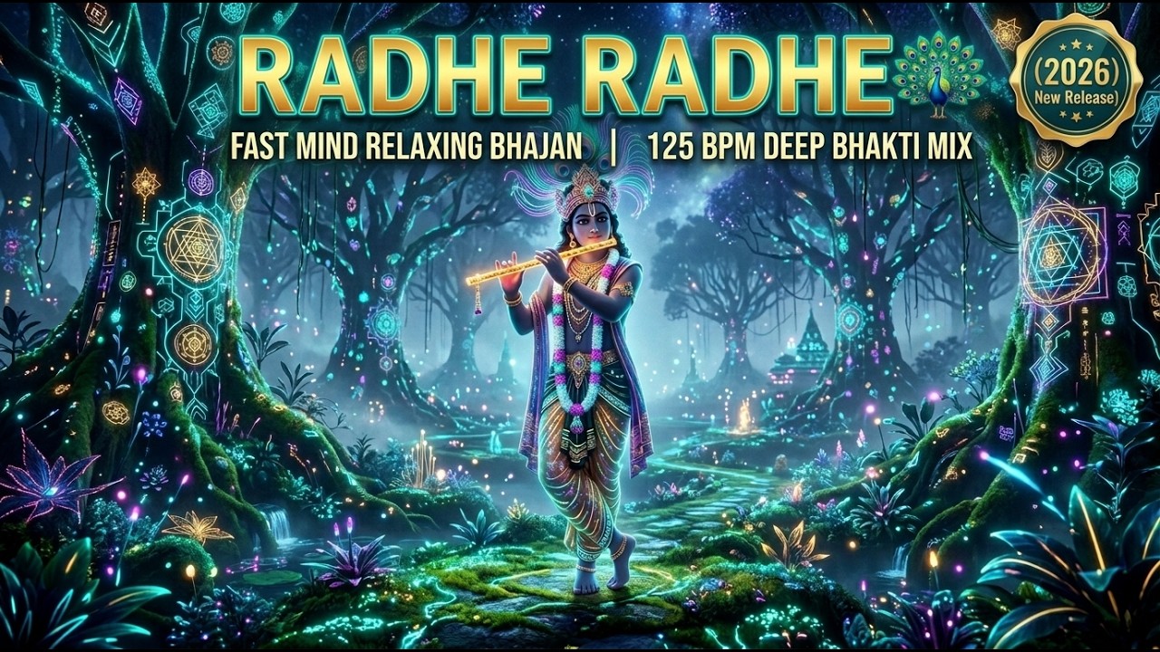 Radhe Radhe 🦚 Fast Mind Relaxing Bhajan