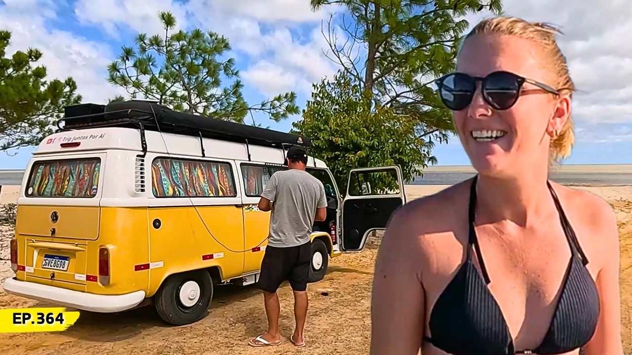 FOI ASSIM que chegamos na MAIOR LAGUNA da América do Sul de Motorhome | Ep.364