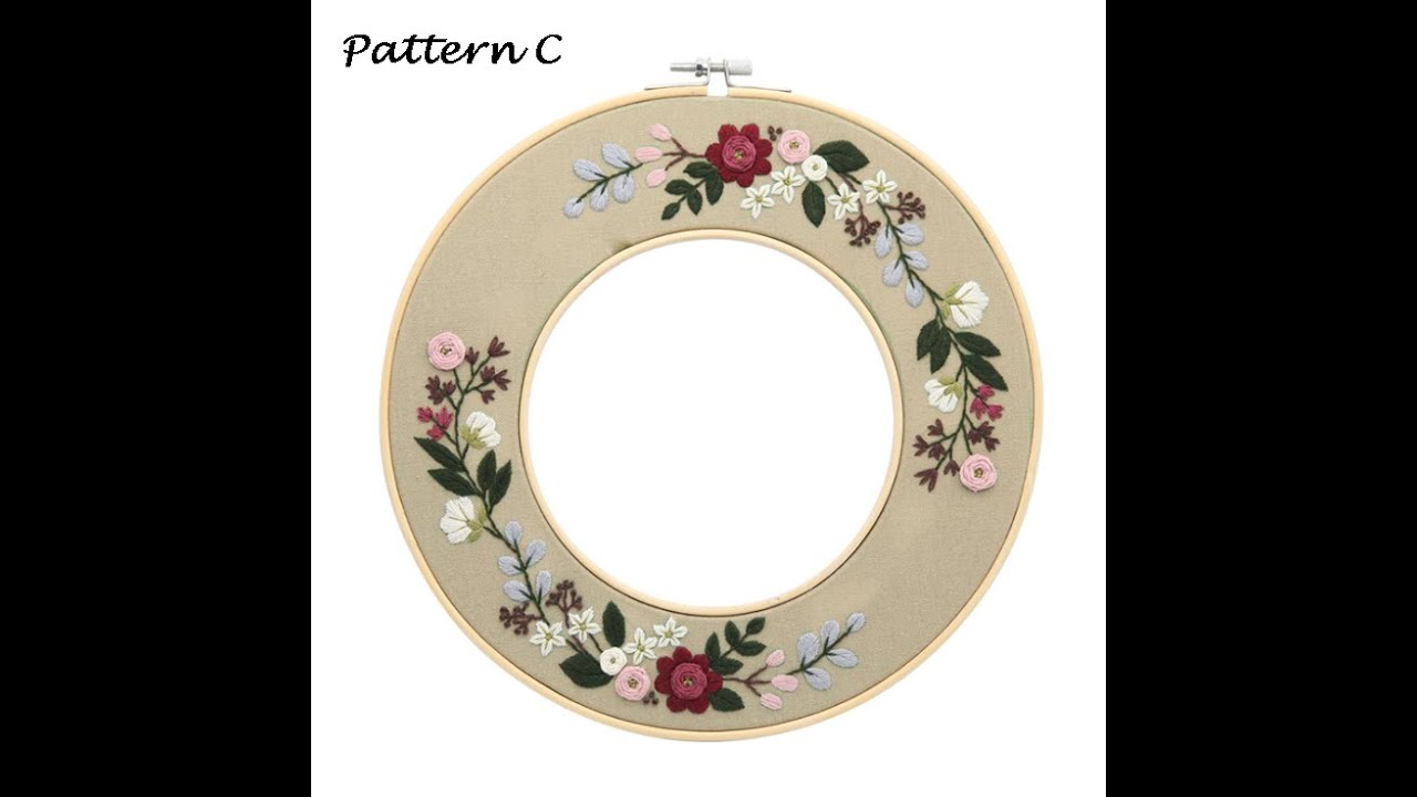 Double hoop embroidery tutorial