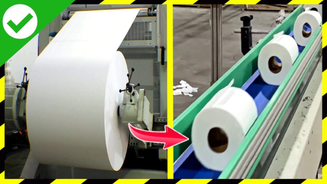 Como se HACE el PAPEL HIGI&Eacute;NICO🧻(MILLONES de ROLLOS de PAPEL HIGI&Eacute;NICO) | Fabricando Papel higi&eacute;nico