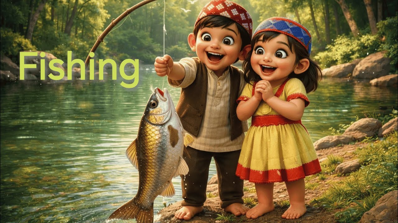 Sanu and nani went to fishing in jungle | Nepali Rhymes | nepali kids story  | mero bal tv I fairy