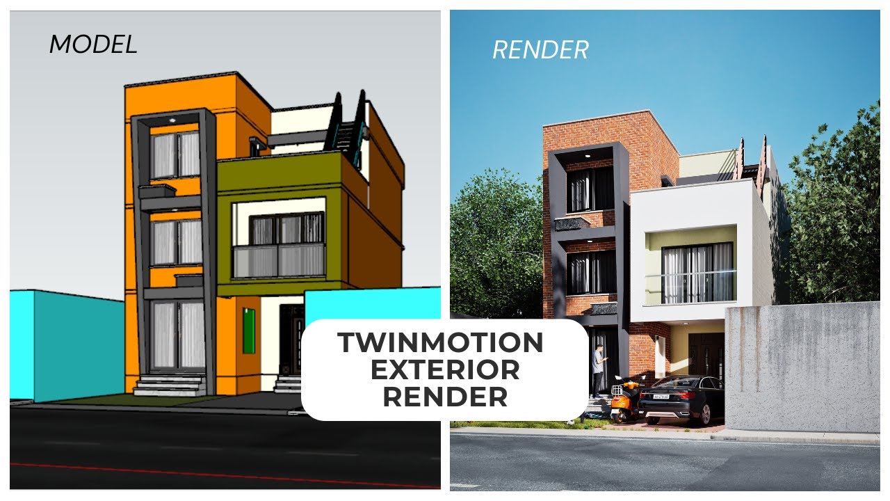 Twinmotion Exterior Rendering Tutorial #1 | Ultra Realistic Results