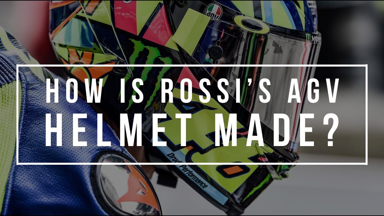 How is Valentino Rossi’s AGV helmet made?