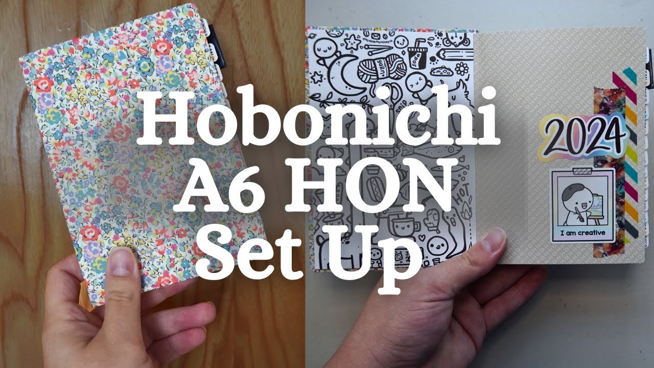Hobonichi A6 HON Planner FULL Set Up and Flip Through | 2024 Planner Set Ups