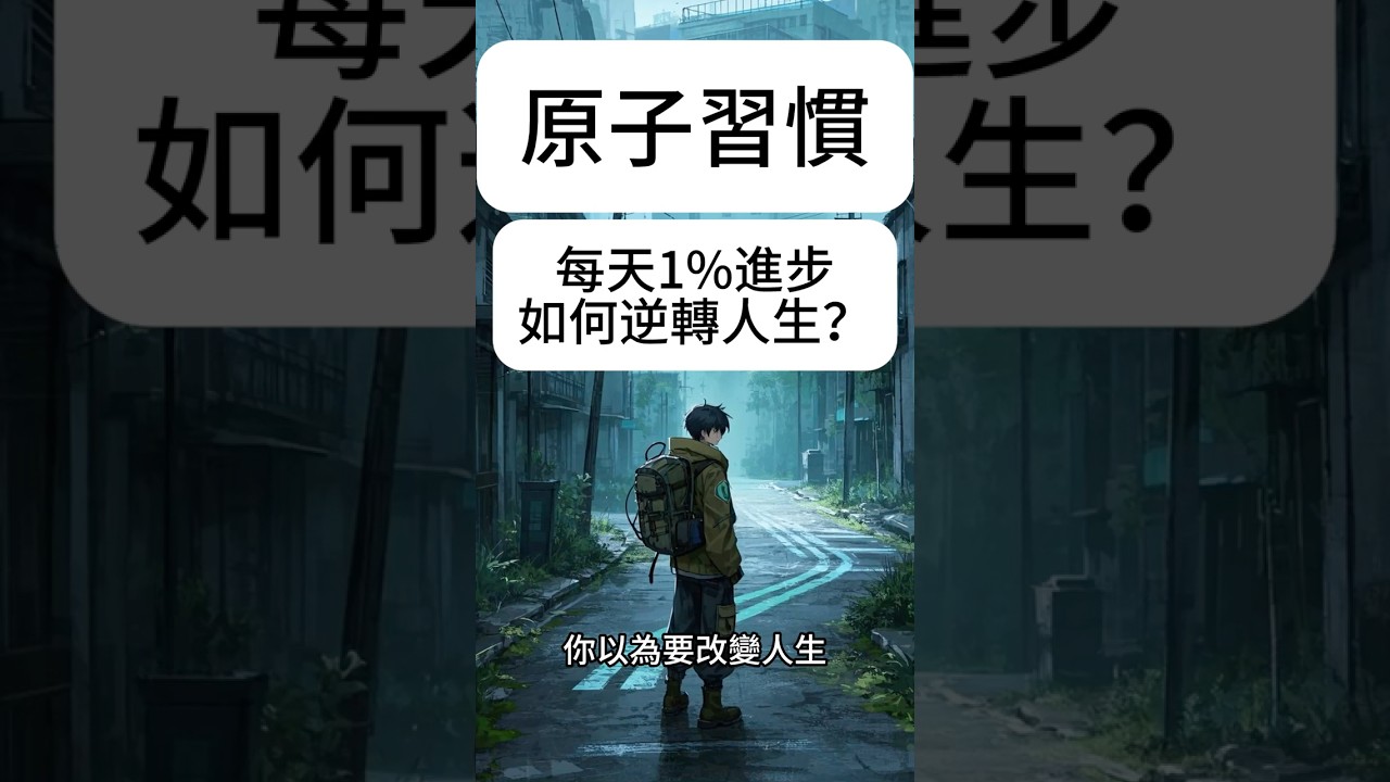 原子習慣｜3分鐘帶你看懂行為改變四法則！每天1%進步如何逆轉人生？｜精讀書單