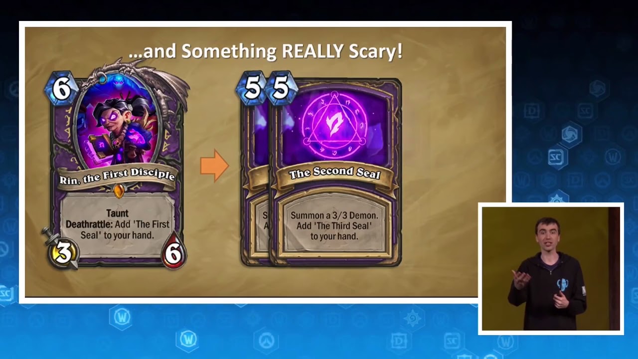 Rin, the First Disciple&frasl;Azari, the Devourer Gameplay & Animations   Hearthstone Kobolds & Catacombs