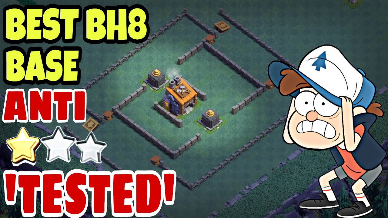 TESTED Anti 2 Star Builder Hall 8 Base w/PROOF | Anti All Troops Bh8 Base 2018 | Clash of Clans