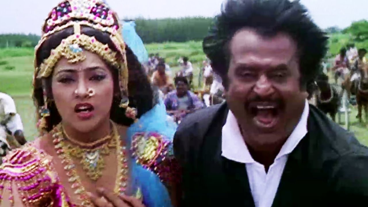 Rajinikanth saves meena from goons | Fight Scene | Muthu | Tamil Movie | Part 7