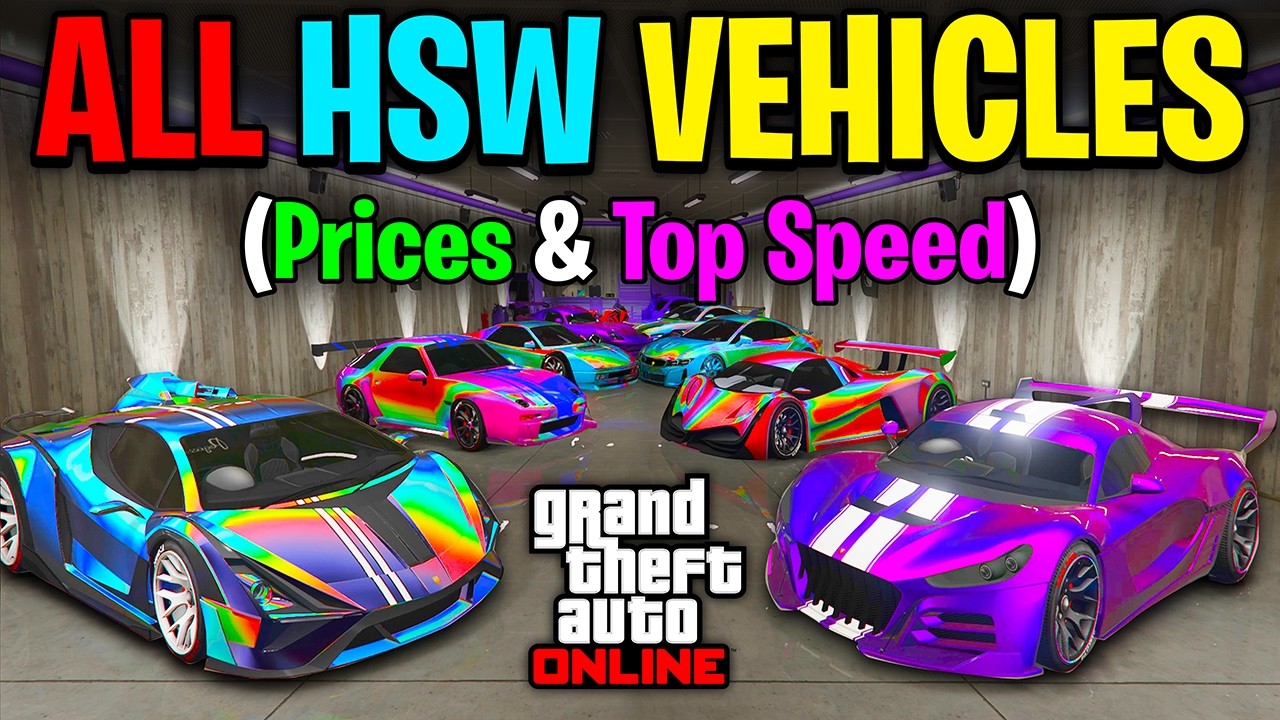 ALL HSW Vehicles & Prices in GTA Online (Fastest Cars in GTA 5)