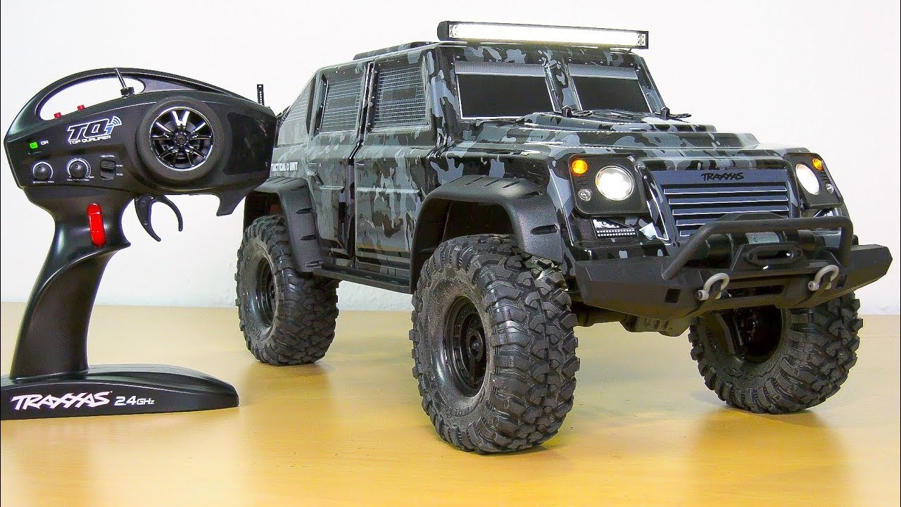 TRAXXAS TRX-4 TACTICAL UNIT UNBOXING, TEST!! *RC TRAIL ROCK CRAWLER SCALER, RC MILITARY