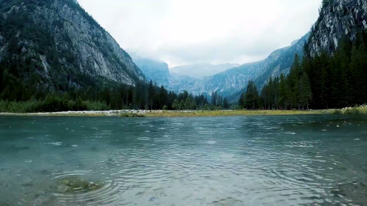 8hrs | 4K-🏞️Soothing Sounds of Raindrops from the Rocky Mountain, Colorado - Scenic Relaxation Film