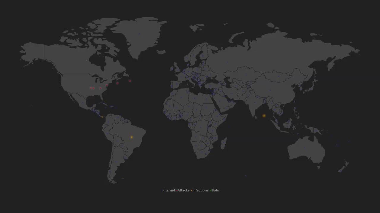 Cyber Threat Map powered by  
