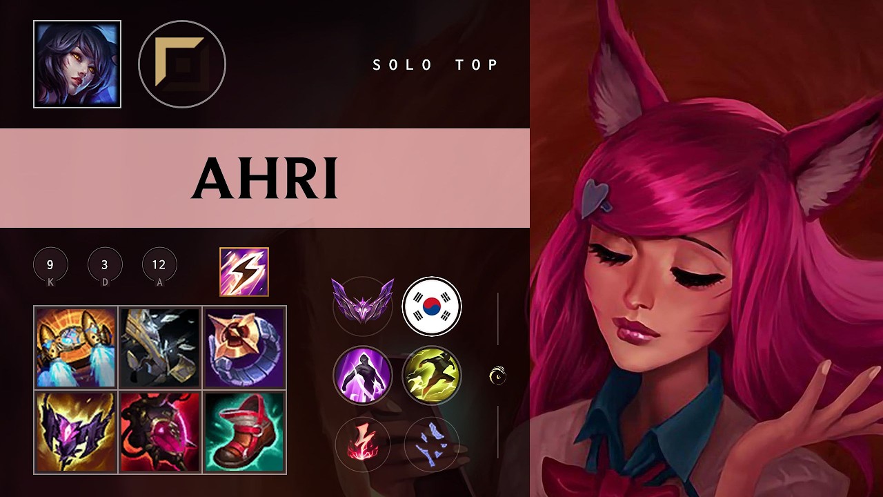 Ahri Top vs Vayne - KR Master Patch 26.09