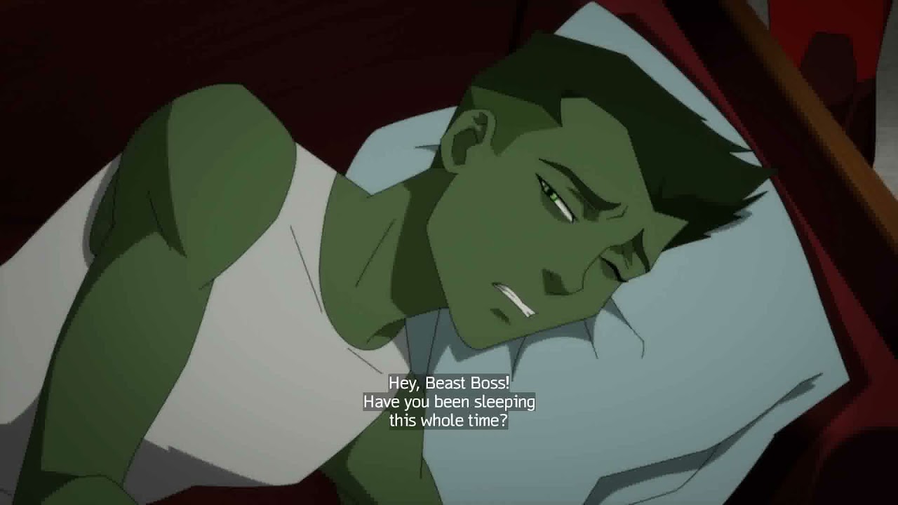Beast Boy's growing Depression and possible drug abuse.