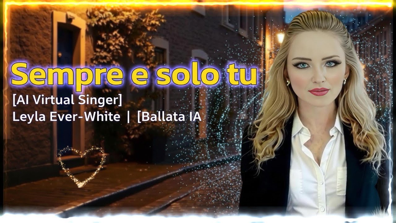 Leyla Ever-White - SEMPRE E SOLO TU (Clip Officiel) 💔 | Ballade Pop Italienne | AI Virtual Singer