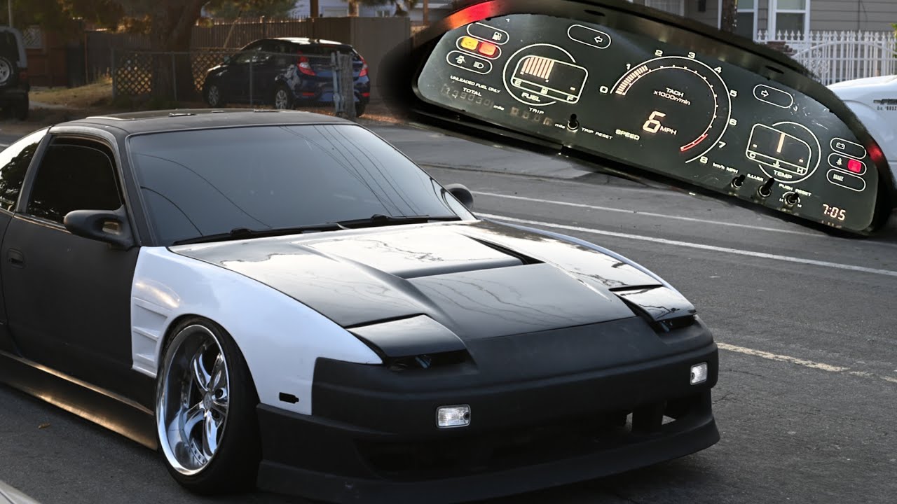 S13 240sx gets NX1600 digital cluster !!