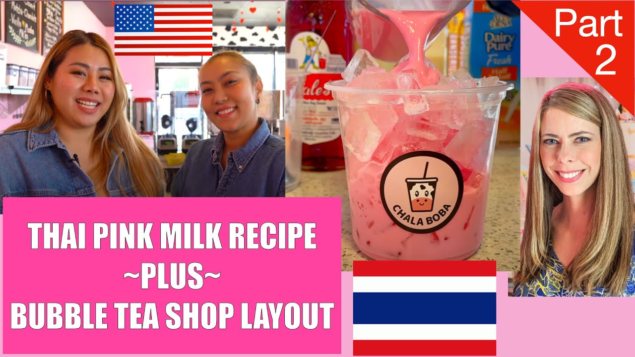 How to Make Pink Milk & Design a Bubble Tea Shop Layout