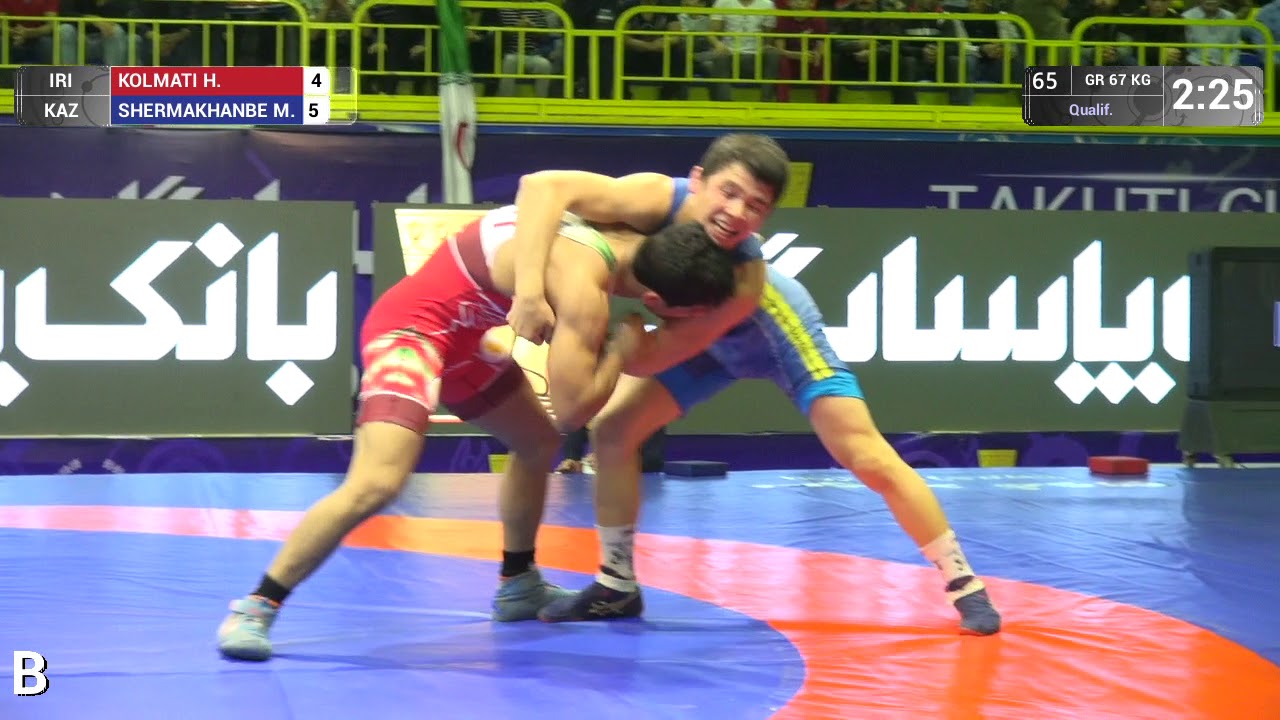 Qual. GR - 67 kg: H. KOLMATI (IRI) v. M. SHERMAKHANBE (KAZ)