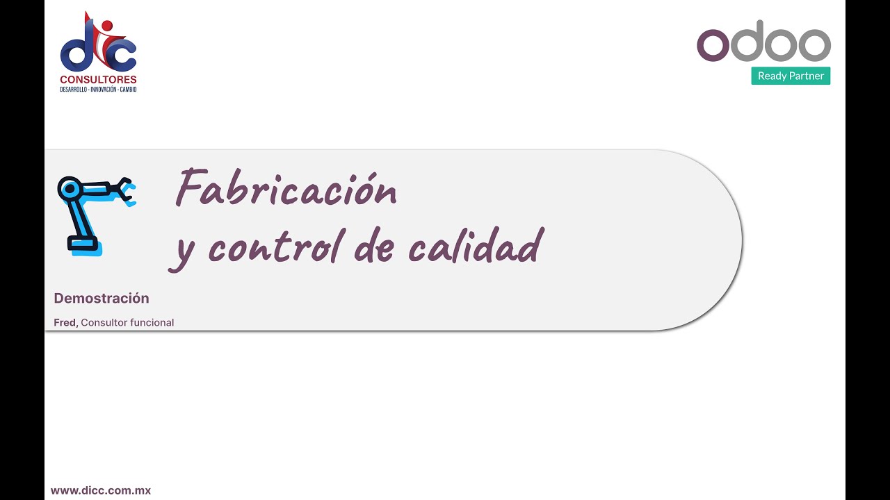Fabricación y Control de Calidad en Odoo