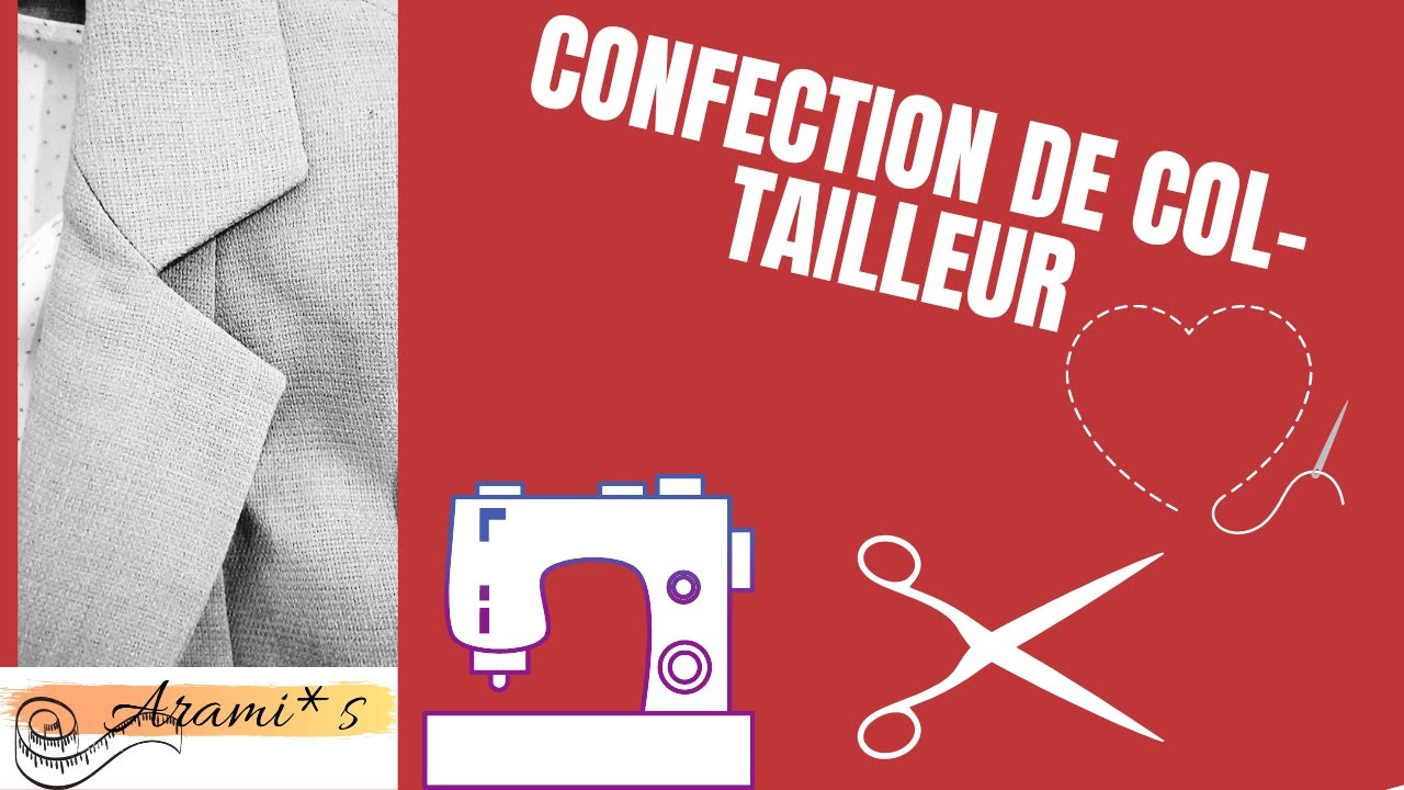 Montage de col tailleur étape par étape, tuto facile