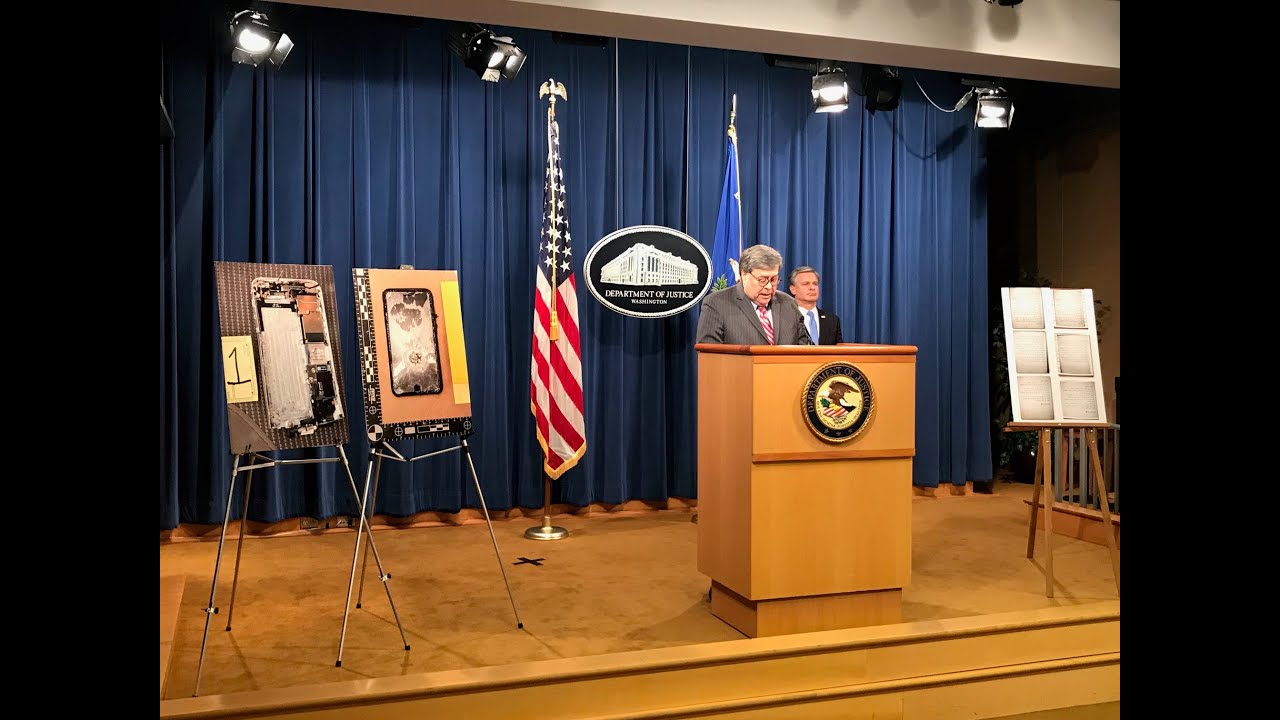 AG Barr, FBI Dir Wray Announce Developments in the Investigation of the NAS Pensacola Shooting