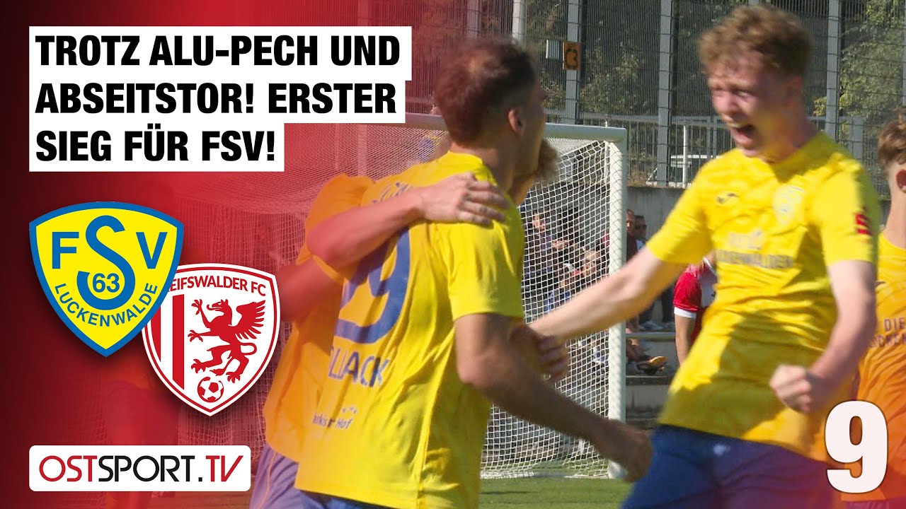 Trotz Alu-Pech und Abseitstor! Erster Sieg für FSV: Luckenwalde - GFC | Regionalliga Nordost