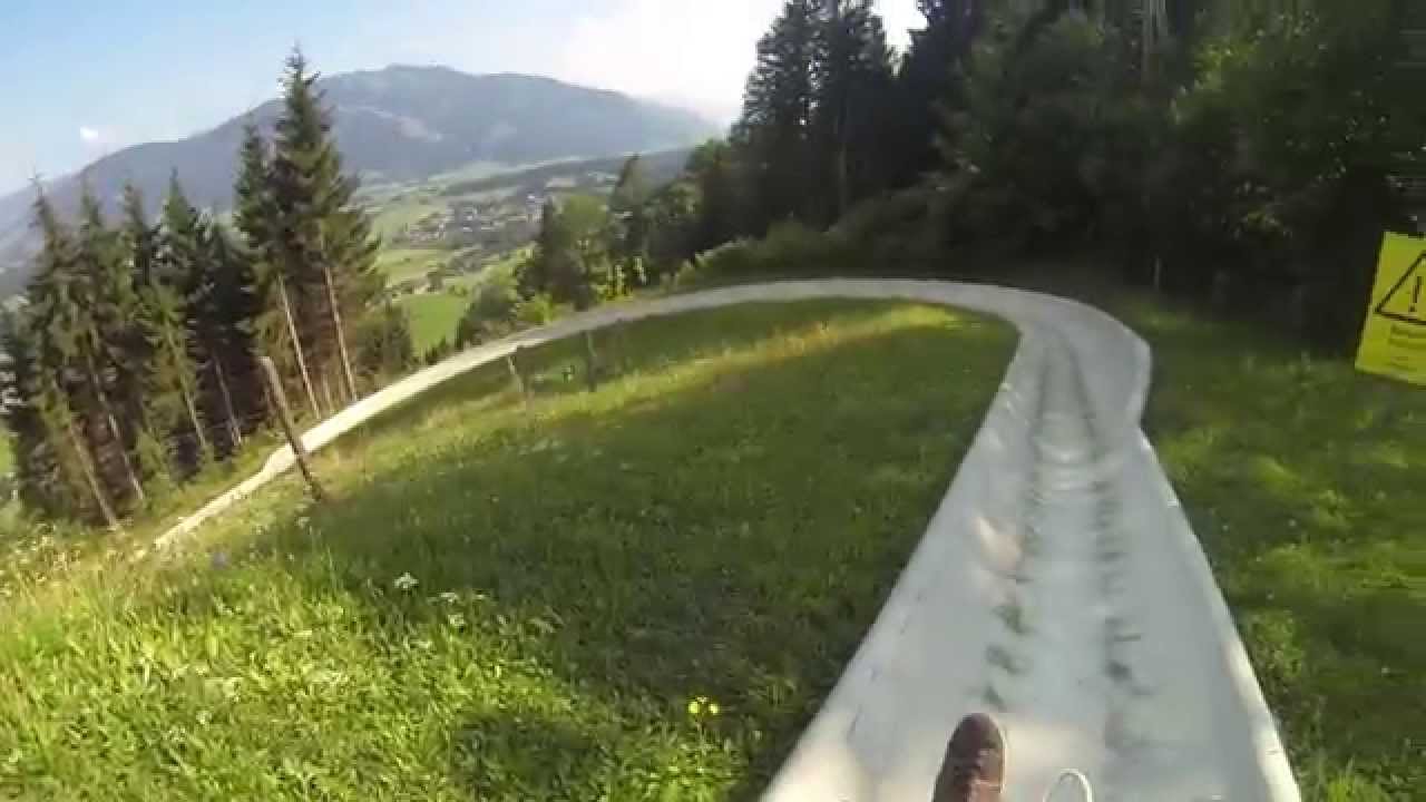 RolbaRun Sommerrodelbahn Biberg Saalfelden Stau Traffic Jam 2015 POV Onride
