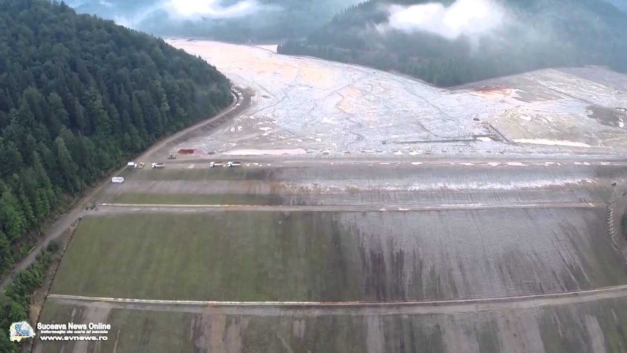 Iazul de decantare Tărnicioara (filmare aeriană)