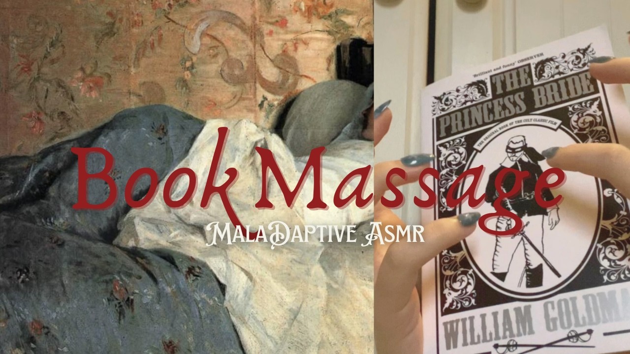 Long low quality book massage asmr