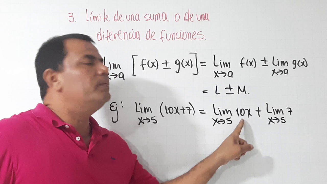 1.3. Límite de una suma o de una diferencia de funciones