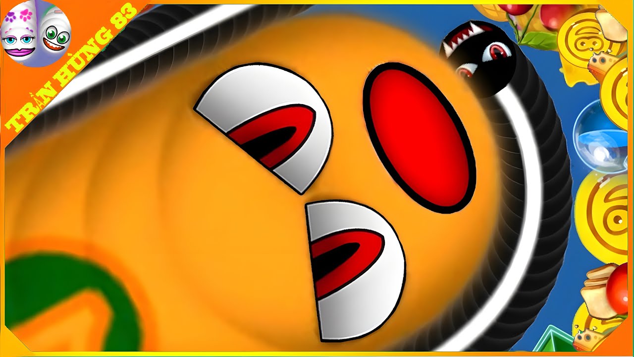 🐍WORMSZONE.IO | GIANT SLITHER SNAKE TOP 01 / Epic Worms Zone Best Gameplay! | Trần Hùng 83