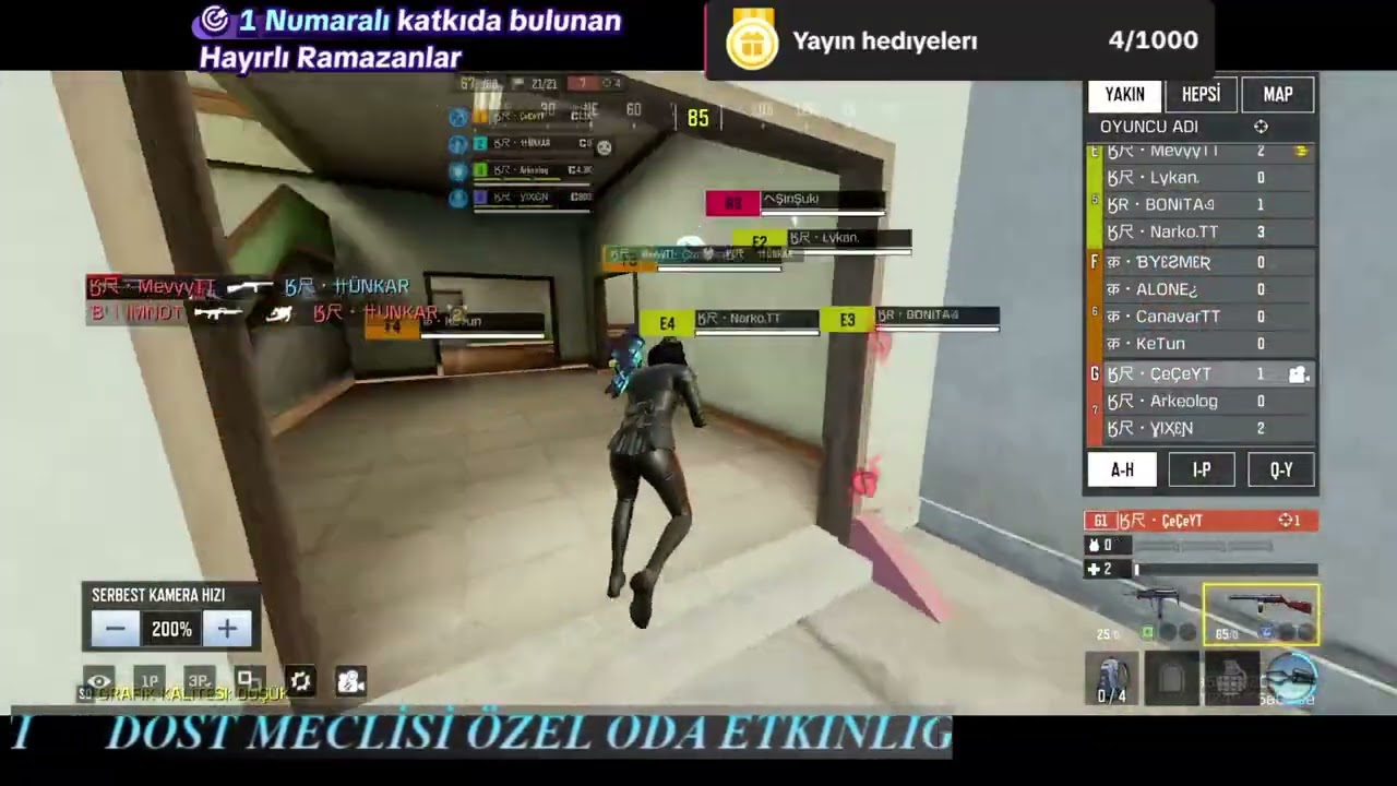 Dost meclisi özel oda etkinliği