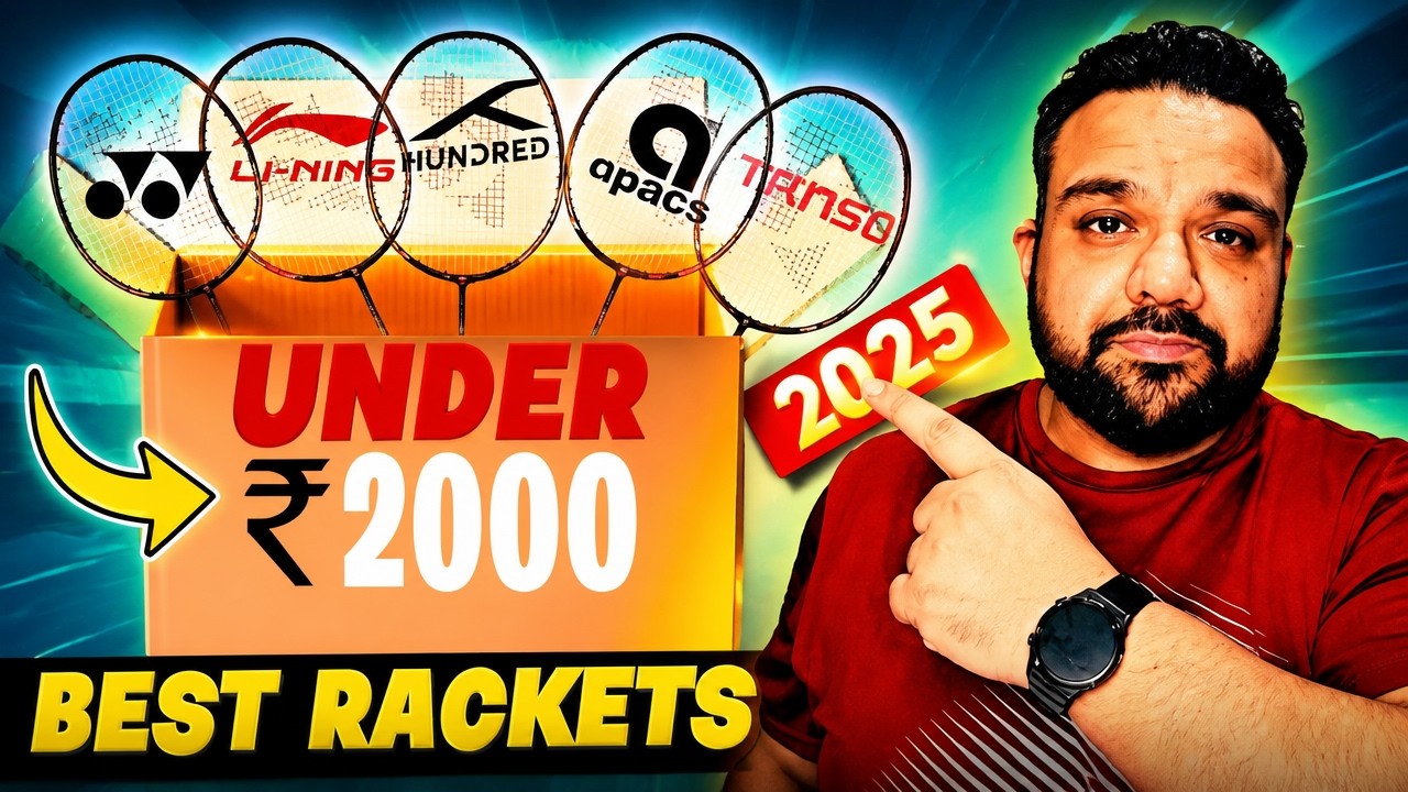 5 best badminton rackets under 2000 Rupees | Hindi | 2025?