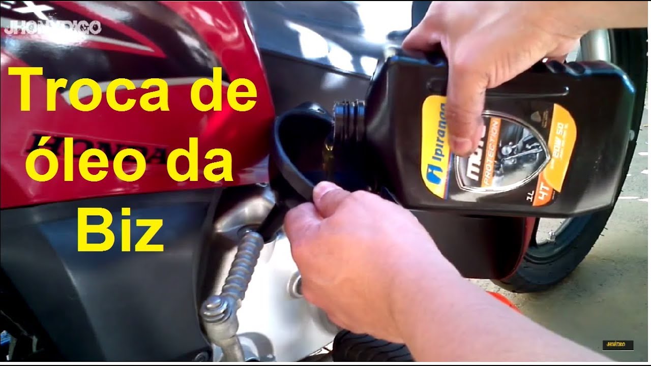 Troca óleo da Biz 125, faça você mesmo