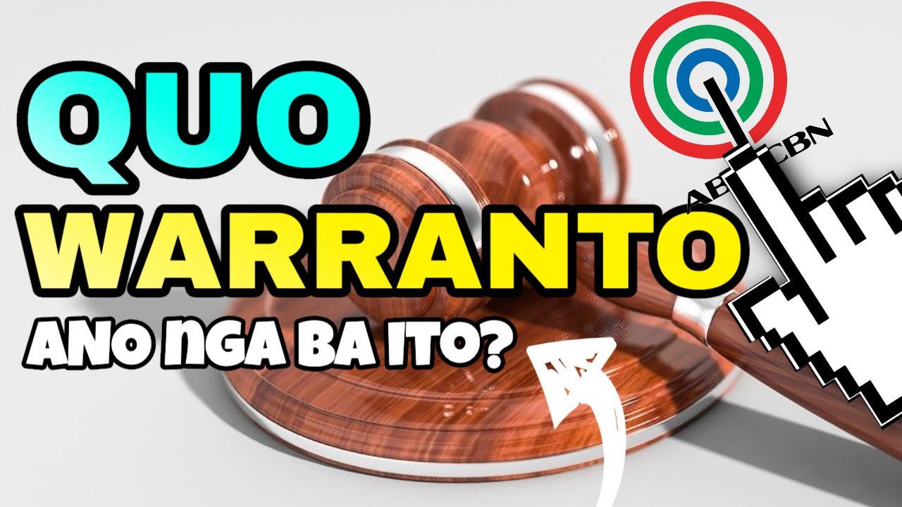 QUO WARRANTO PETITION: ANO NGA BA ITO?