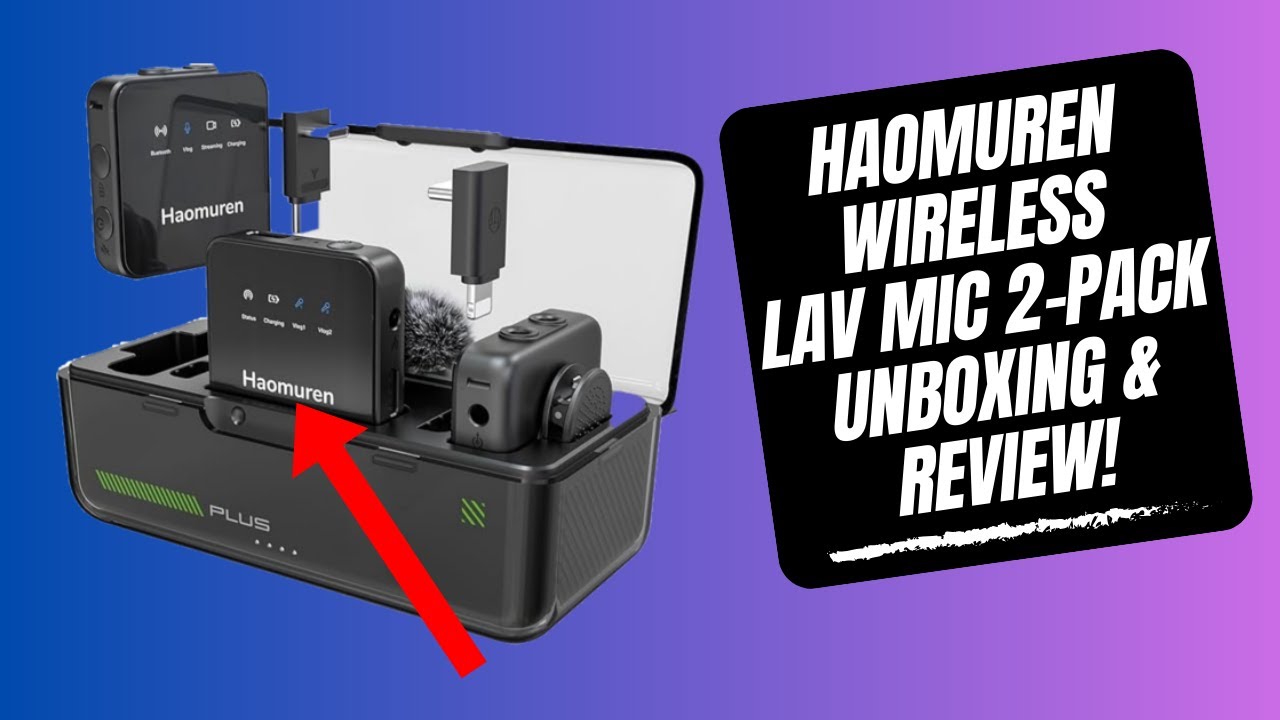 Haomuren Wireless Lavalier Microphone 2 Pack Unboxing & Review!